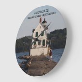 Rockland, ME Breakwater Lighthouse Grote Klok (Hoek)