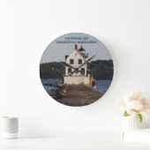 Rockland, ME Breakwater Lighthouse Grote Klok (Huis)