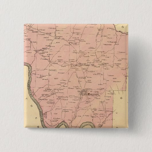 Rockland Township Vierkante Button 5,1 Cm (Voorkant)