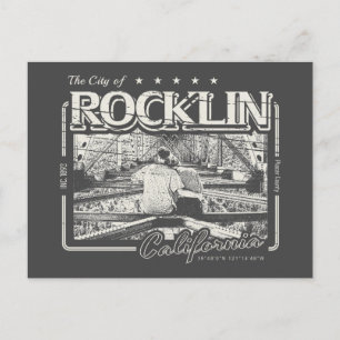 ROCKLIN CALIFORNIA VINTAGE - STAD VAN ROCKLIN CA BRIEFKAART
