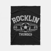 Rocklin Thunder Soccer Byll 2025 Hs  Fleece Deken (Voorkant)