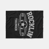 Rocklin Thunder Voetbal Byll 2025 Hs Fleece Deken (Voorkant (Horizontaal))