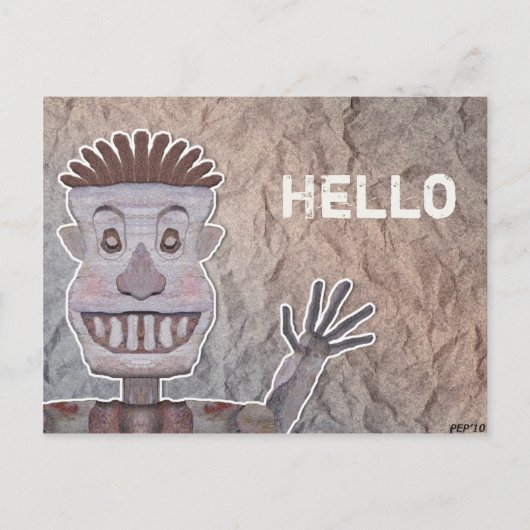 Rockman Briefkaart (Voorkant)