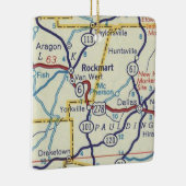 Rockmart Georgia  kaart Keramisch Ornament (Rechts)