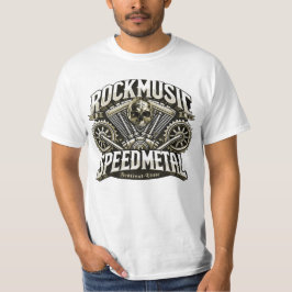 Rockmusic Speedmetal Festival Time T-shirt