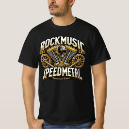 Rockmusic Speedmetal Festival Time T-shirt
