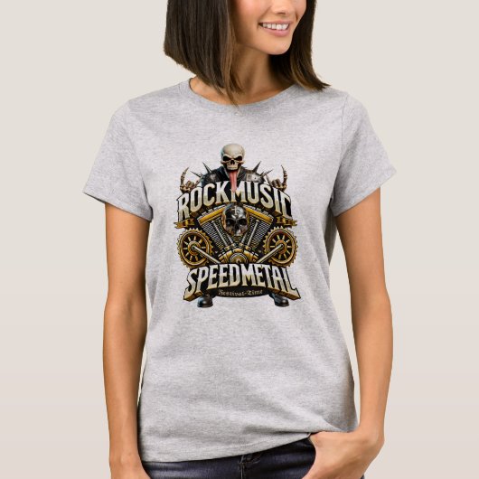 Rockmusik Speedmetal Festival Outfit T-shirt (Voorkant)
