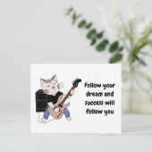 rockmuziek briefkaart (Staand voorkant)