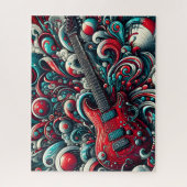 Rockmuziek Gitaar Legpuzzel (Verticaal)