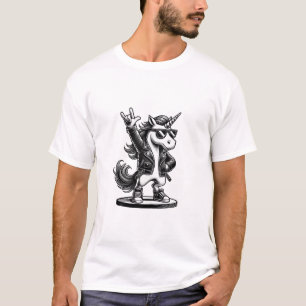 Rockmuziek & Heavy Metal, Rocker, Grappige Eenhoor T-shirt