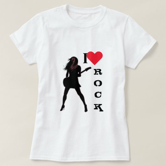 Rockmuziek T-shirt (Design voorkant)
