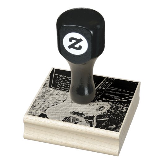 rockmuziekcadeau voor hem haar rubberstempel (Stempel)