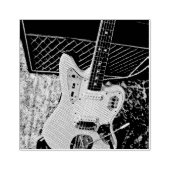 rockmuziekcadeau voor hem haar rubberstempel (Afrduk)