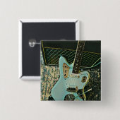 rockmuziekcadeau voor hem haar vierkante button 5,1 cm (Voorkant /achterkant)