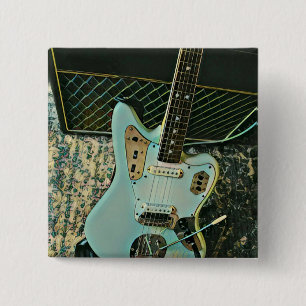 rockmuziekcadeau voor hem haar vierkante button 5,1 cm