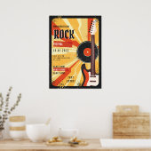 Rockmuziekfestival flyer Announcement Poster (Keuken)