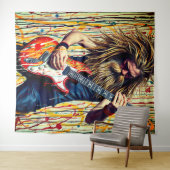 Rockmuzikant Wandkleed (In Situ (horizontaal))