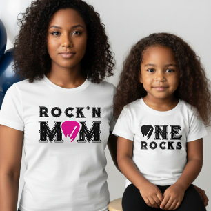 Rock'n Mom Gitaarplectrum Bijpassende Ouder T-shirt