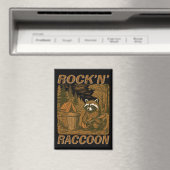 Rock'n' Raccoon Magneet (Insitu (Vaatwasser))