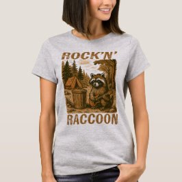 Rock'n' Raccoon Vrouwen T-shirt