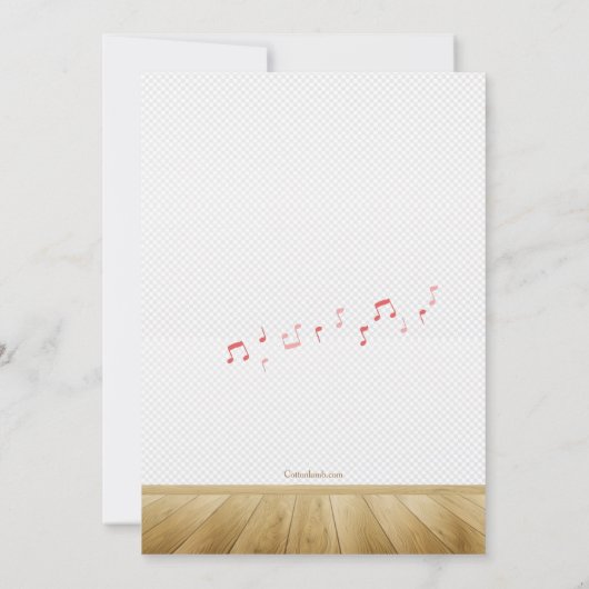 Rock'n Roll Dance Party Kaart (Achterkant)