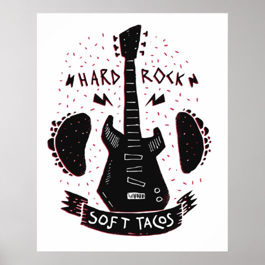 Rock'n Roll Music Tacos Poster (Voorkant)