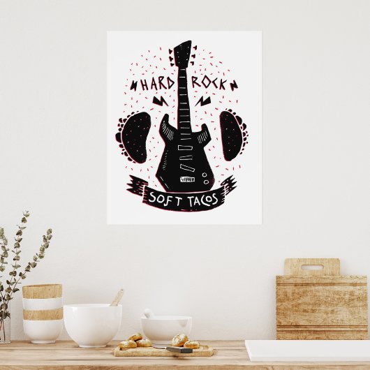 Rock'n Roll Music Tacos Poster (Keuken)