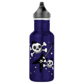 Rock'n Skulls met gitaren Waterfles (Rechts)