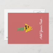 rock'n'roll-ananas briefkaart (Voorkant / Achterkant)