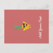 rock'n'roll-ananas briefkaart (Voorkant)