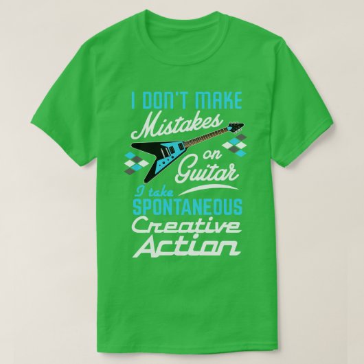 RocknRoll gitaar actie 1 T-shirt (Design voorkant)