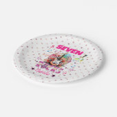 Rock'n'Roll Gitaar Musical Verjaardag Meisje Rocks Papieren Bordje (Gekanteld)