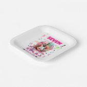 Rock'n'Roll Gitaar Musical Verjaardag Meisje Rocks Papieren Bordje (Gebogen)