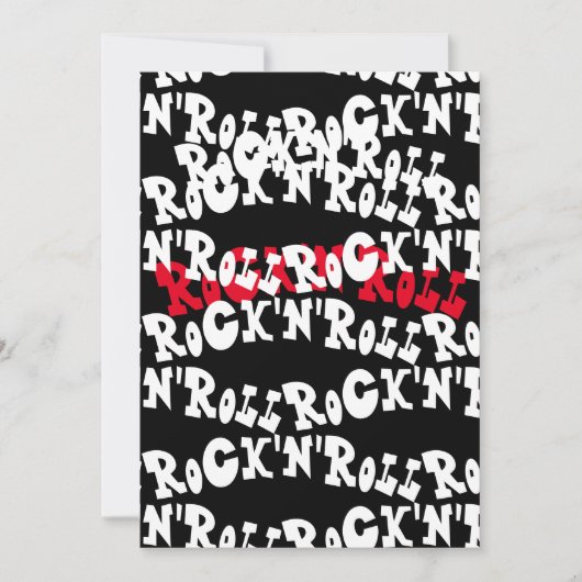 Rock'n'Roll    Kaart (Voorkant)