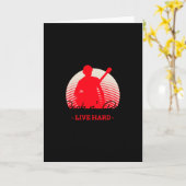 Rock'n'Roll - Never Ends wordt een rockster Kaart (Gele Bloem)