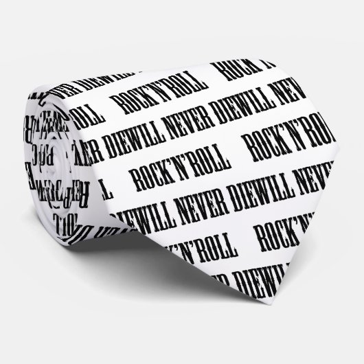 Rock'n'roll Products & Design! Stropdas (Opgerold)