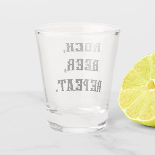 Rock'n'Roll Shot Glas (Achterkant)