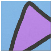 Rocko Style Geometric Triangles Blue en Paars Stof (Close Up)