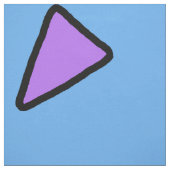 Rocko Style Geometric Triangles Blue en Paars Stof (Swatch)