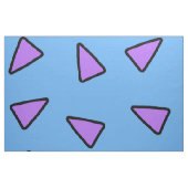 Rocko Style Geometric Triangles Blue en Paars Stof (Fat Quarter)