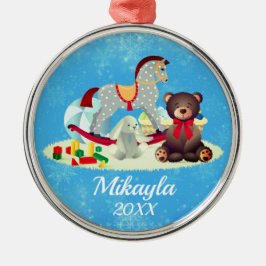 Rockpaarden, -Beer en -speelgoed Metalen Ornament