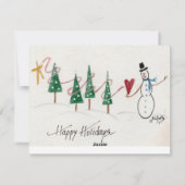  Rockpaarden op gespikkeld rijstpapier Feestdagenkaart (Achterkant)