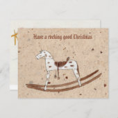  Rockpaarden op gespikkeld rijstpapier Feestdagenkaart (Voorkant / Achterkant)