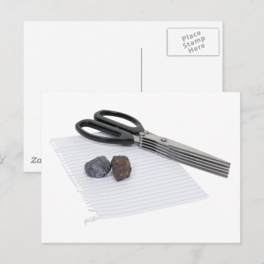 RockPaperScissors060509 Briefkaart (Voorkant / Achterkant)