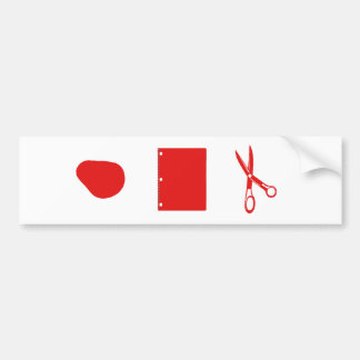 rockpapierschaar bumpersticker