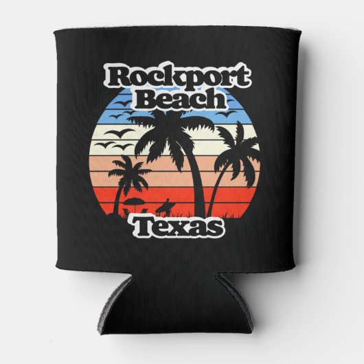 Rockport Beach, Texas Blikjeskoeler (Voorkant)