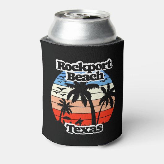 Rockport Beach, Texas Blikjeskoeler (Blikje Achterkant)