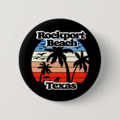 Rockport Beach, Texas Ronde Button 5,7 Cm (Voorkant)