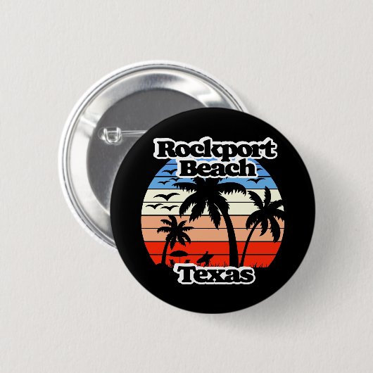 Rockport Beach, Texas Ronde Button 5,7 Cm (Voorkant /achterkant)