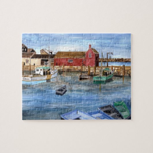 Rockport Harbour Massachusetts New England Paintin Legpuzzel (Horizontaal)